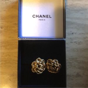 Vintage Chanel clip on earrings
